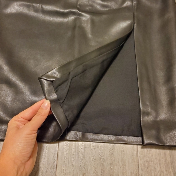 NWT H&M faux leather skirt sz 12 - Picture 5 of 5